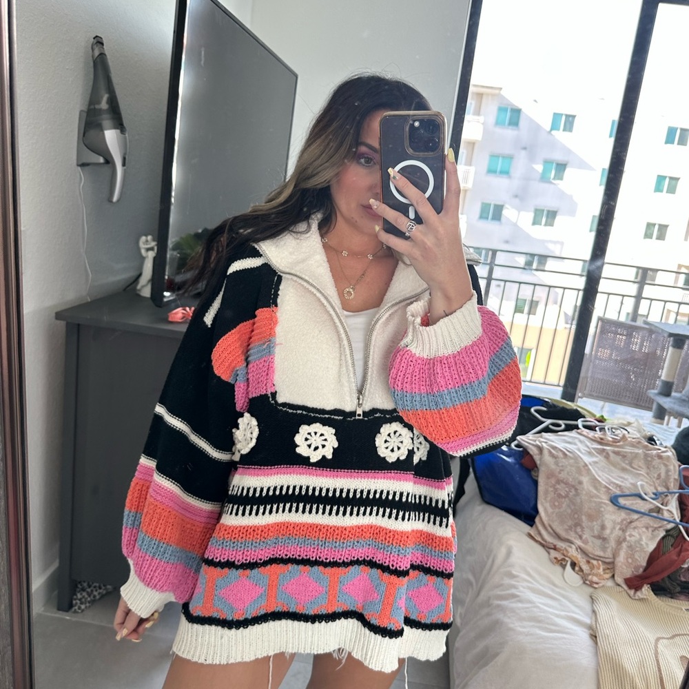 REVOLVE Multicolor Patterned Sweater - Picture 3 of 6